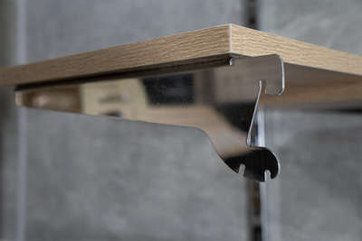 (ПУП0102) Полка универсальная "Trio"  в интерьер (цвет дуб сонома)