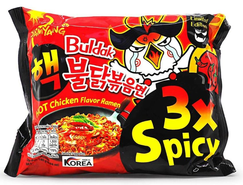 Острый рамен 3хSpicy Buldak Extremely Samyang (Корея)