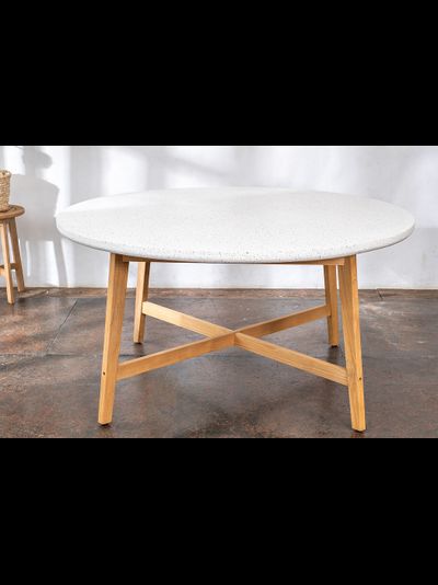 Стол обеденный из тика Talara круглый 150 см