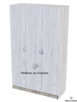 Бася (Басса) ШК 557 шкаф 3 ств Крафт белый/Крафт серый