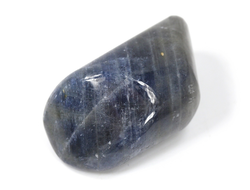 Корунд синий (сапфир), галтовка, Индия (34*18*15 мм, 22 г) №27578