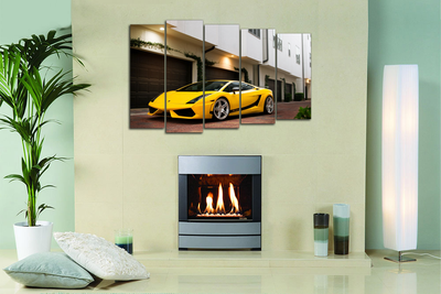 Модульная картина "Ламборджини галардо"
