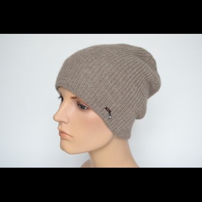 Женская шапка из альпака и шелка Vizio Италия 9015 CL бежевая