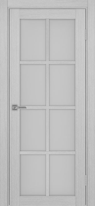 Межкомнатная дверь "Турин-541" дуб серый (стекло сатинато)