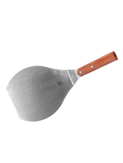 Лопатка 19*16,5 см с деревянной ручкой, нержавеющая сталь
