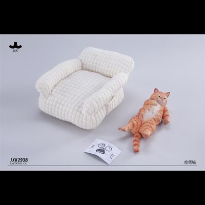 Котик на софе (рыжий) - Коллекционная фигурка 1/6 Lazybones Cat (JXK293B) - JXK