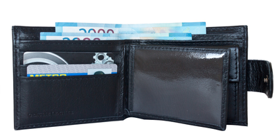 Кожаное портмоне Arrone black (арт. 7411-01)