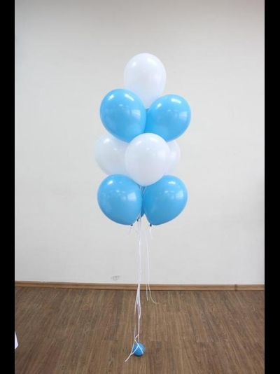 Фонтан из шаров с гелием на грузике
