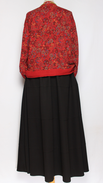 Джемпер ХЛОПОК "Восточный орнамент" малина до р.52