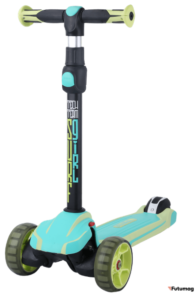 Детский самокат TechTeam Surf Girl 2022 морская волна