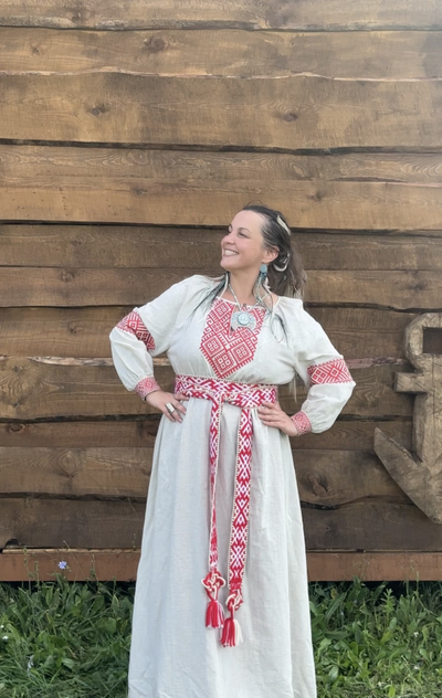 Платье в славянском стиле "Макошь" Ярая