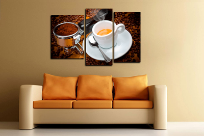 Модульная картина "Кружечка кофе"