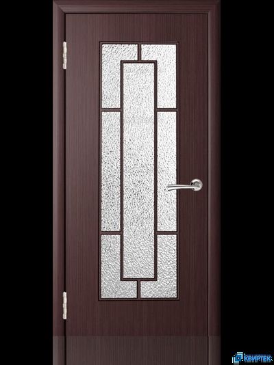 Дверь межкомнатная остеклённая ПВХ ДО-125 с багетом купить в Челябинске | КВИРТЕК