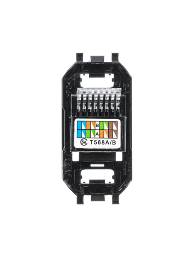 Розетка RJ45, категории 5e, UTP, 1 модуль - ABB - Zenit