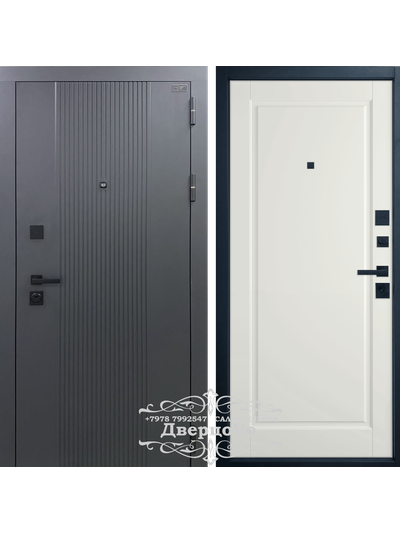 ВФД (VFD) ВЛАДИМИРСКАЯ ФАБРИКА ДВЕРЕЙ/ BALANCE Twin. GLANTA/ ЭКОШПОН Sharkskin - Midwhite/ ТОЛЩИНА 112 мм/ ТРИ КОНТУРА/ МИНЕРАЛЬНАЯ ПЛИТА