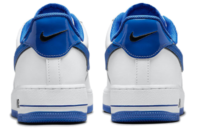 Кроссовки Nike Air Force 1 '07 LV8 White Game Royal белые фото вид сзади