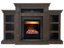 Электрокамин Теннесси LUX AO с очагом 3D Olympic