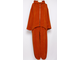 КОСТЮМ ЖАКЕТ И БРЮКИ "ВЕЛЮР ВАФЕЛЬКА"  терракотовый р.50,52