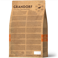 Grandorf Junior (Грандорф): для щенков средних и крупных пород ягненок с индейкой, 1кг