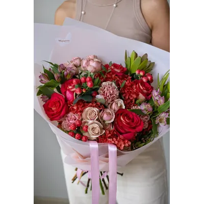 Букет 56 на день влюбленных
