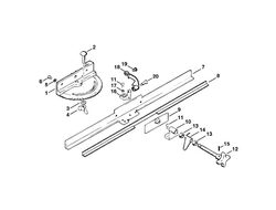 USG Поворотный суппорт для ножей м/ножниц