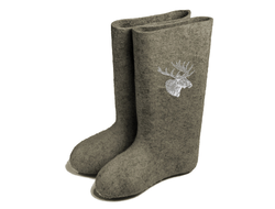 Серые с вышивкой