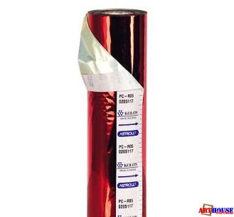 Фольга д/тиснения (ламинирования),213ммх122м,красная