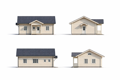 Древесный 84м2 12х7