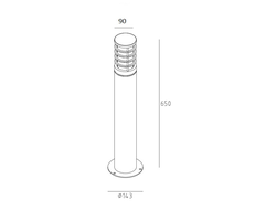 Садово-парковый светильник серии  BRISBANE 650/900