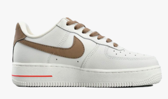 Nike Air Force 1 07 Low White Brown Арт 18