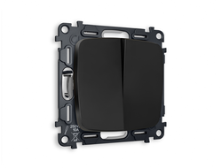 Переключатель 2-кл Черный матовый - Ambrella Volt - OMEGA