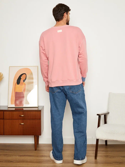 МУЖСКОЙ СВИТШОТ РОЗОВЫЙ "ВДОХНОВЕНИЕ"