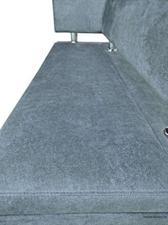 Кухонный ДИВАН "ФОРУМ-4" с боковой спинкой, Серый Левый