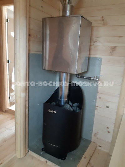 Овальная баня-бочка 4*5,8