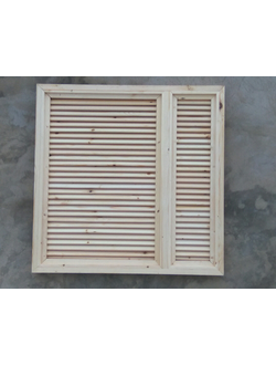 Слуховое окно,  жалюзи деревянные усиленные с открыванием