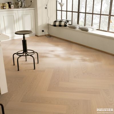 Паркетная доска Meister Дуб Гармония Чистый 8583 PS500R