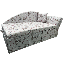 ВС010 Диван детский "Волна с ящиком". Размер: 750*750*1450. Спальная зона: 700*1930