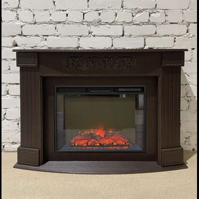 Электрокамин Венеция BL с очагом Sparta 25.5 LED