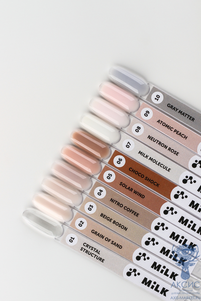 Моделирующий гель для наращивания MILK Molecula 10 Gray Matter (15 мл)