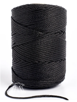 Шнур полиэфирный  200 М черный