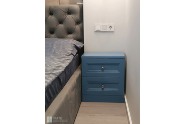 024 Тумба прикроватная. Фасад Манчестер, МДФ покраска эмаль CS169 Riflesso 