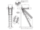 Раздвижная ножничная чердачная лестница «ACI ALLUMINIO»