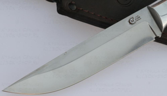 Кованый цельнометаллический нож из стали Х12МФ «Тигр»