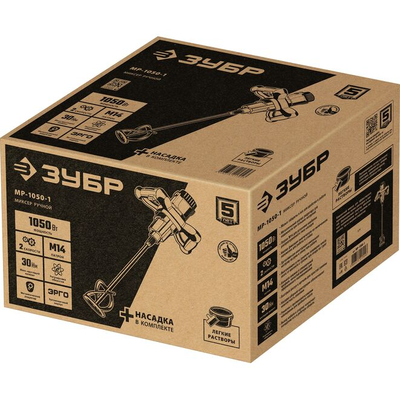 Строительный миксер Зубр МР-1050-1