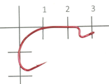 Крючок J-Red Light Hook №1