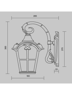 Настенный светильник (бра) Albion, O413WL-01BZ