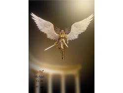 Архангел Михаэль в золотом - Коллекционная фигурка 1/12 SCALE Dawn Wings Golden Armor Archangel (LXF2311A) - Lucifer