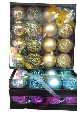 Подарочный набор Елочные украшения в упаковке 16 шаров