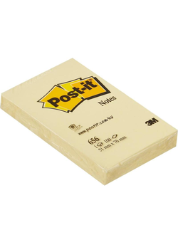 Стикеры Post-it Original 51x76 мм пастельные желтые (1 блок, 100 листов)