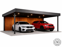 Навес с плоской крышей Метадекор